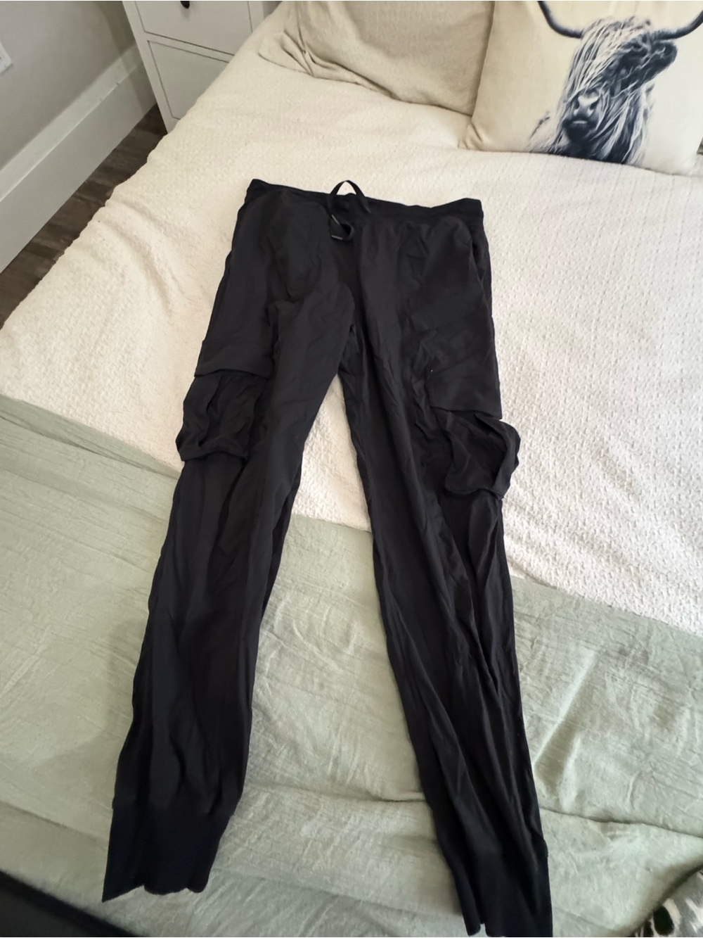 Black Cargo Jogger Pants - Comfortable Everyday Wear